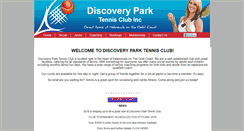 Desktop Screenshot of discoveryparktennis.net