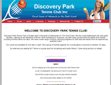 Tablet Screenshot of discoveryparktennis.net